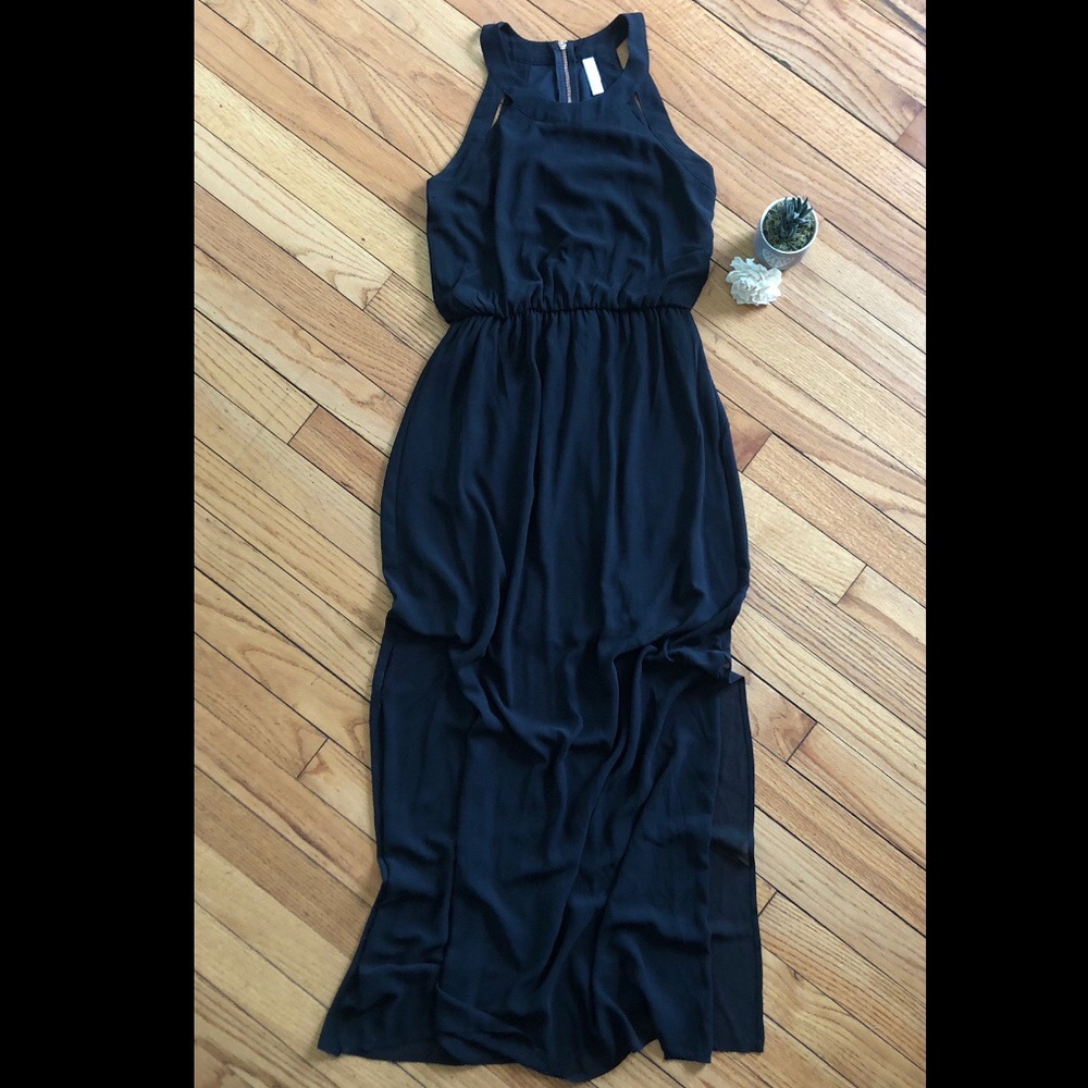 Black High Neck Dress